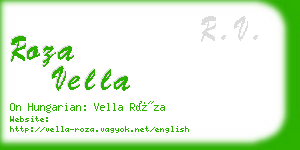 roza vella business card